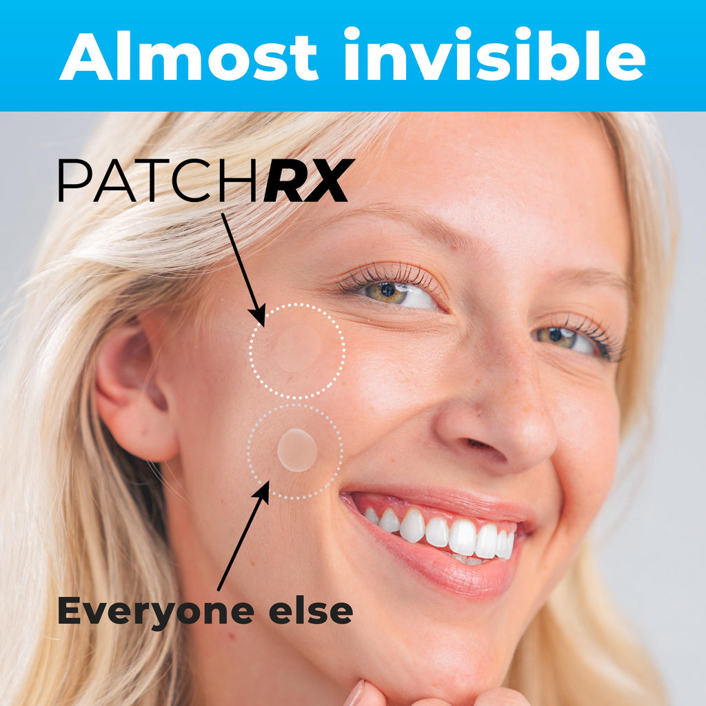 PatchRx Pimple Patches for Face (120 Patches), Hydrocolloid Acne Patches with Tea Tree Oil