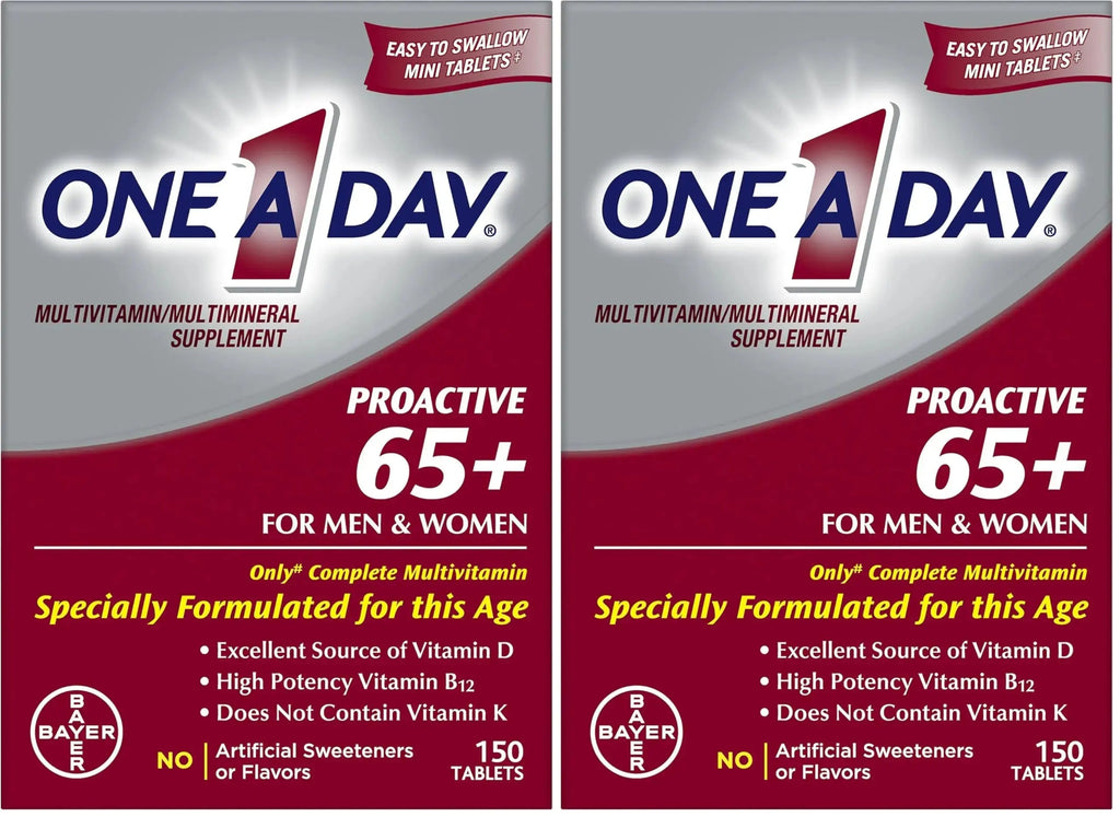 ONE A DAY Proactive 65+, Mens & Womens Multivitamin, Supplement with Vitamin A, Vitamin C, Vitamin D, and Zinc for Immune Health Support ONE A DAY Au supplements