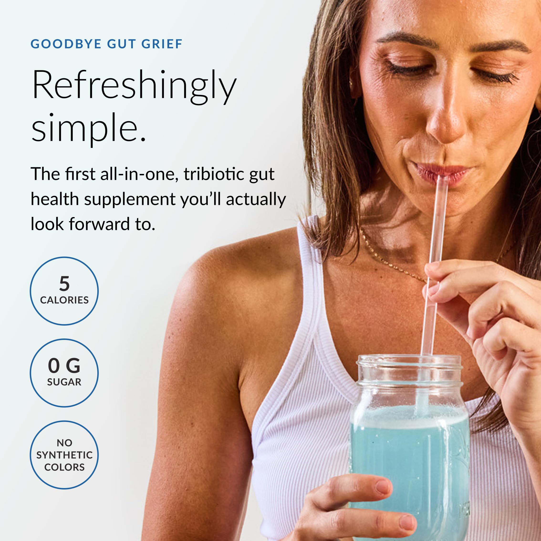 Beam Biotic Probiotics for Women – Gut Health & Digestive Health Powder with Pre, Pro & Postbiotics + Glutathione, Daily Probiotic Drink for Bloating Relief & Gut Balance