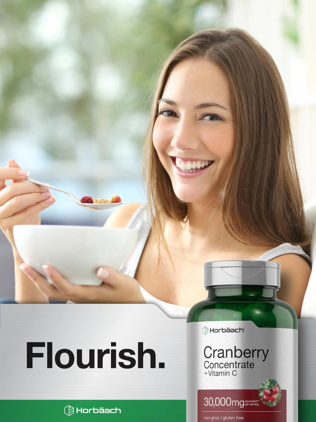 Cranberry Concentrate Extract Pills + Vitamin C | 30,000mg | 120 Capsules | Triple Strength Horbäach Au supplements