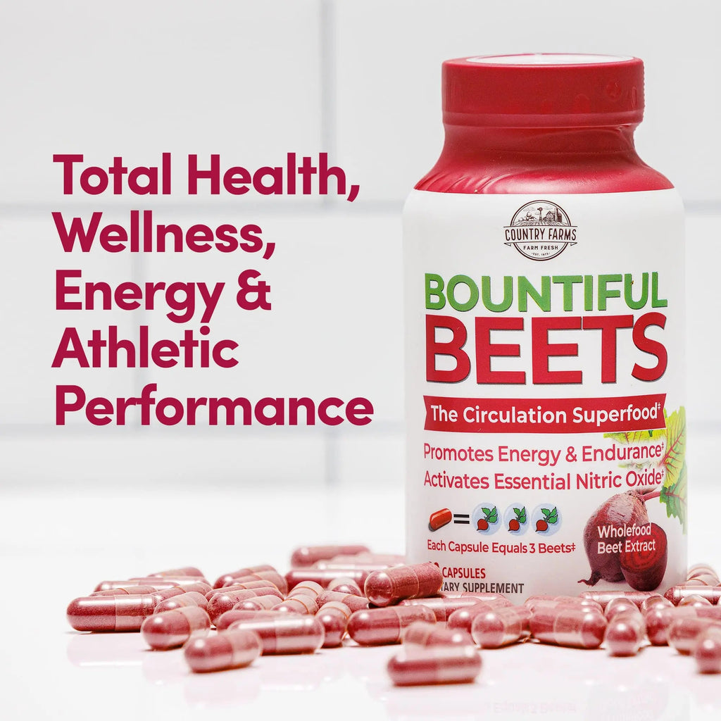 COUNTRY FARMS Bountiful Beets Root Capsules, Wholefood Beet Extract Superfood COUNTRY FARMS Au supplements