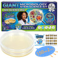 Giant Microbiology Bacteria Science Kit for Kids:2 XL 150mm Prepoured Nutrient Agar Plates, Petri Dishes with Agar & Colony Characteristics Poster for School Projects & Educational Gifts Mosynex Au supplements