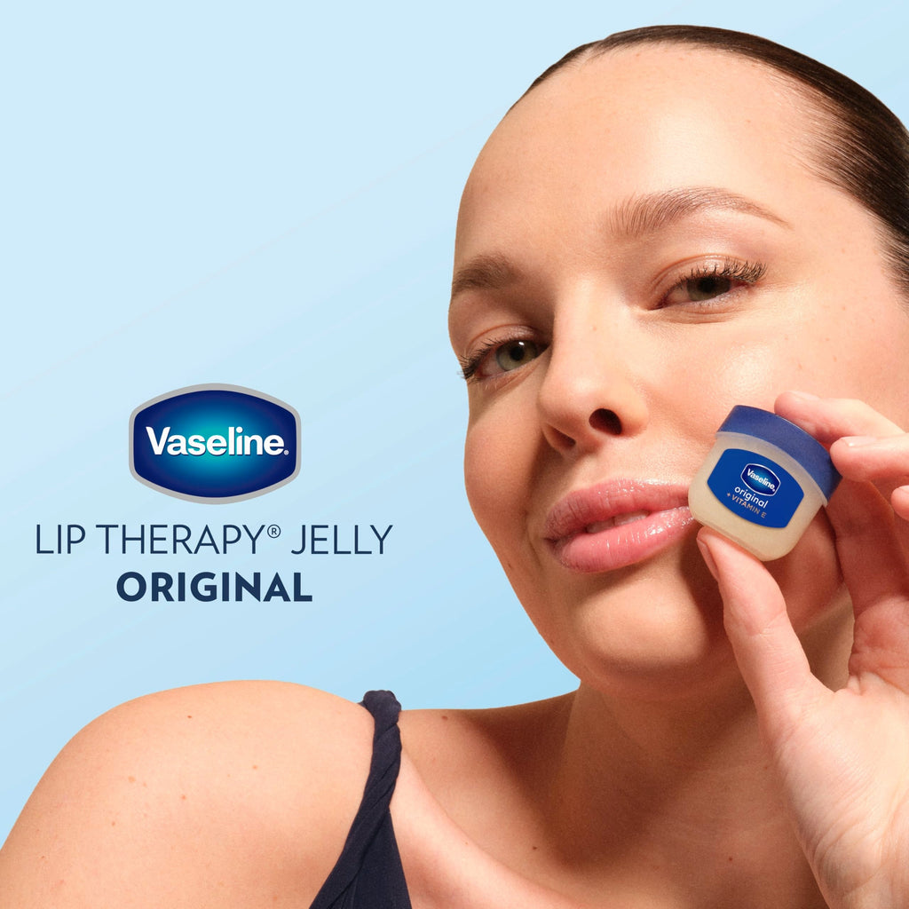 Vaseline Lip Therapy 2 Pack Original Mini For Dry, Chapped Lips Hydrating Lip Balm 0.5 oz
