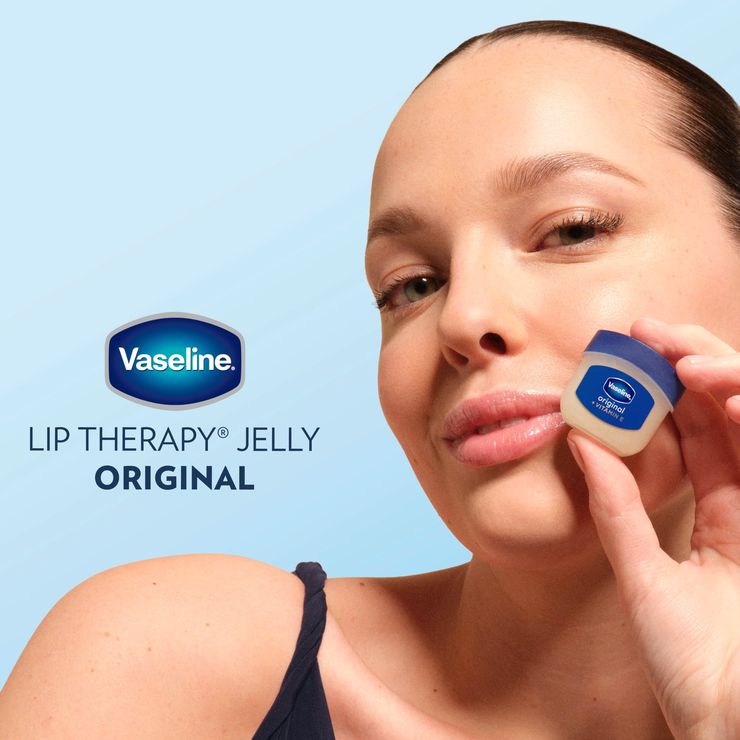 Vaseline Lip Therapy 2 Pack Original Mini For Dry, Chapped Lips Hydrating Lip Balm 0.5 oz