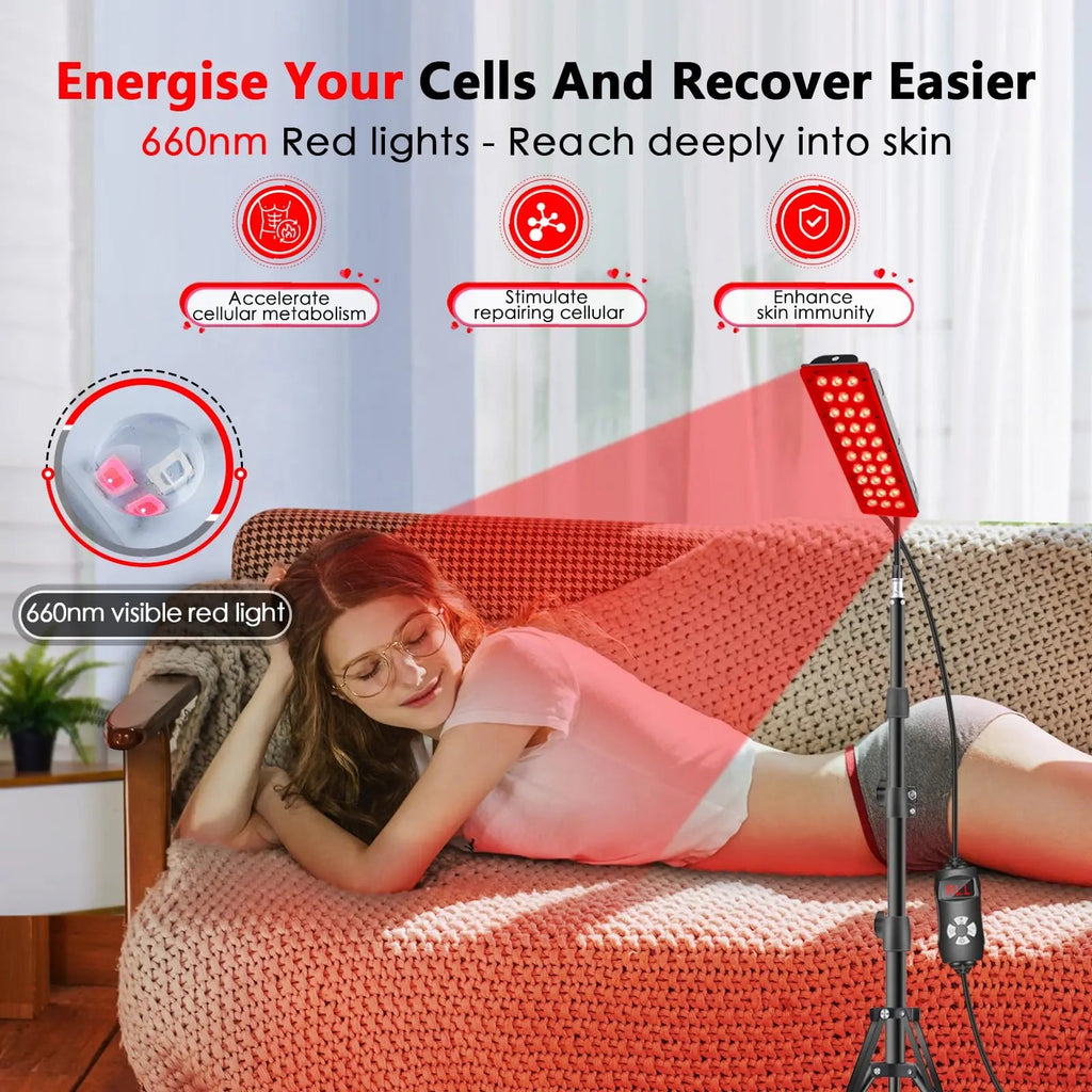RUISQM Red Light Therapy Lamp, Infrared Light Therapy with Stand - 660nm Redlight & 850nm RUISQM Au supplements