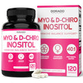 Myo-Inositol & D-Chiro Inositol Supplement For Women (120 Capsules, 2050mg Per Serving Ideal 40:1 Ratio Myo Inositol) Hormone Balance for Women - Third Party Tested