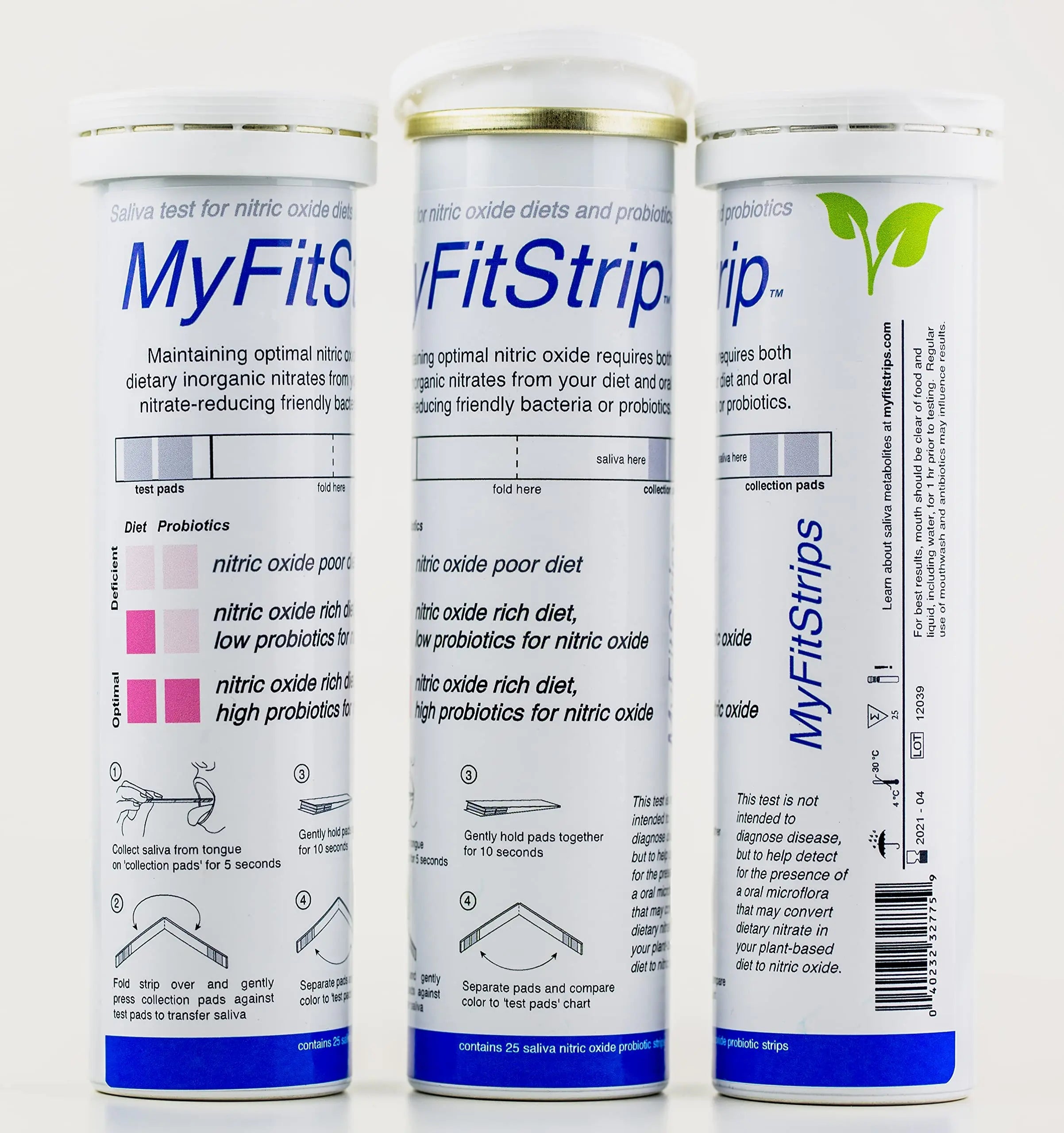 Nitric Oxide Test Strip - Track Both Prebiotic Nitrate and Biomarker for Nitric Oxide MyFitStrip Au supplements