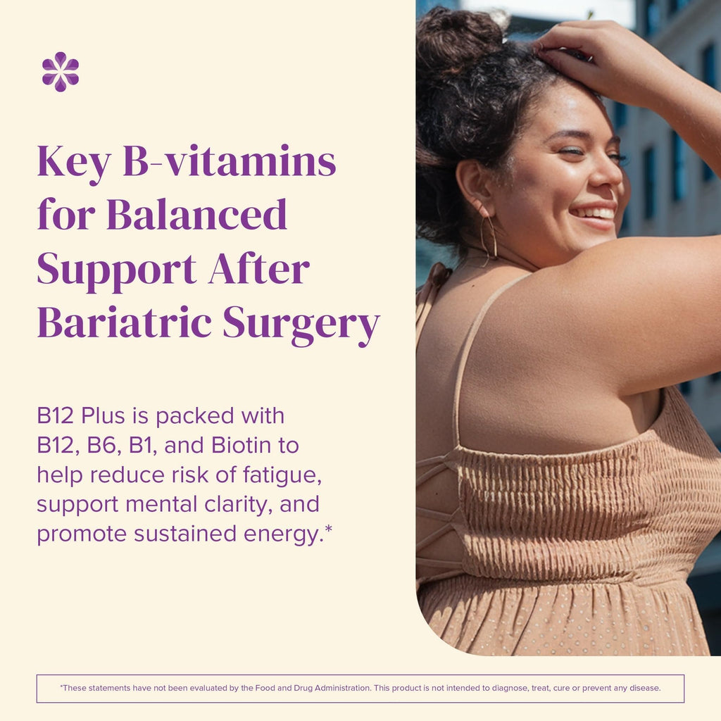 BariMelts Vitamin B12 Plus, 90 Fast-Dissolving Tablets (3-Month Supply), Sugar-Free Bariatric Vitamins for Women, Includes B12, B6