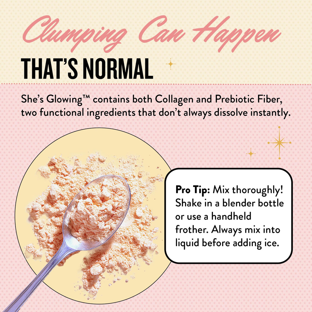 Legendairy Milk She’s Glowing Collagen Peptides Powder with Prebiotic Fiber, Tropical Drink Mix Supplement for Women,