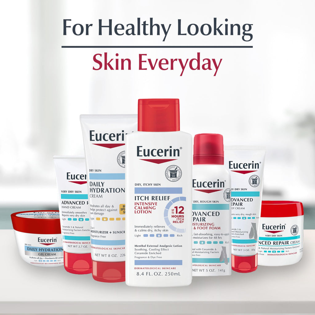 Eucerin Skin Calming Cream - Full Body Lotion for Dry, Itchy Skin, Natural Oatmeal Enriched - 14 oz. Tube