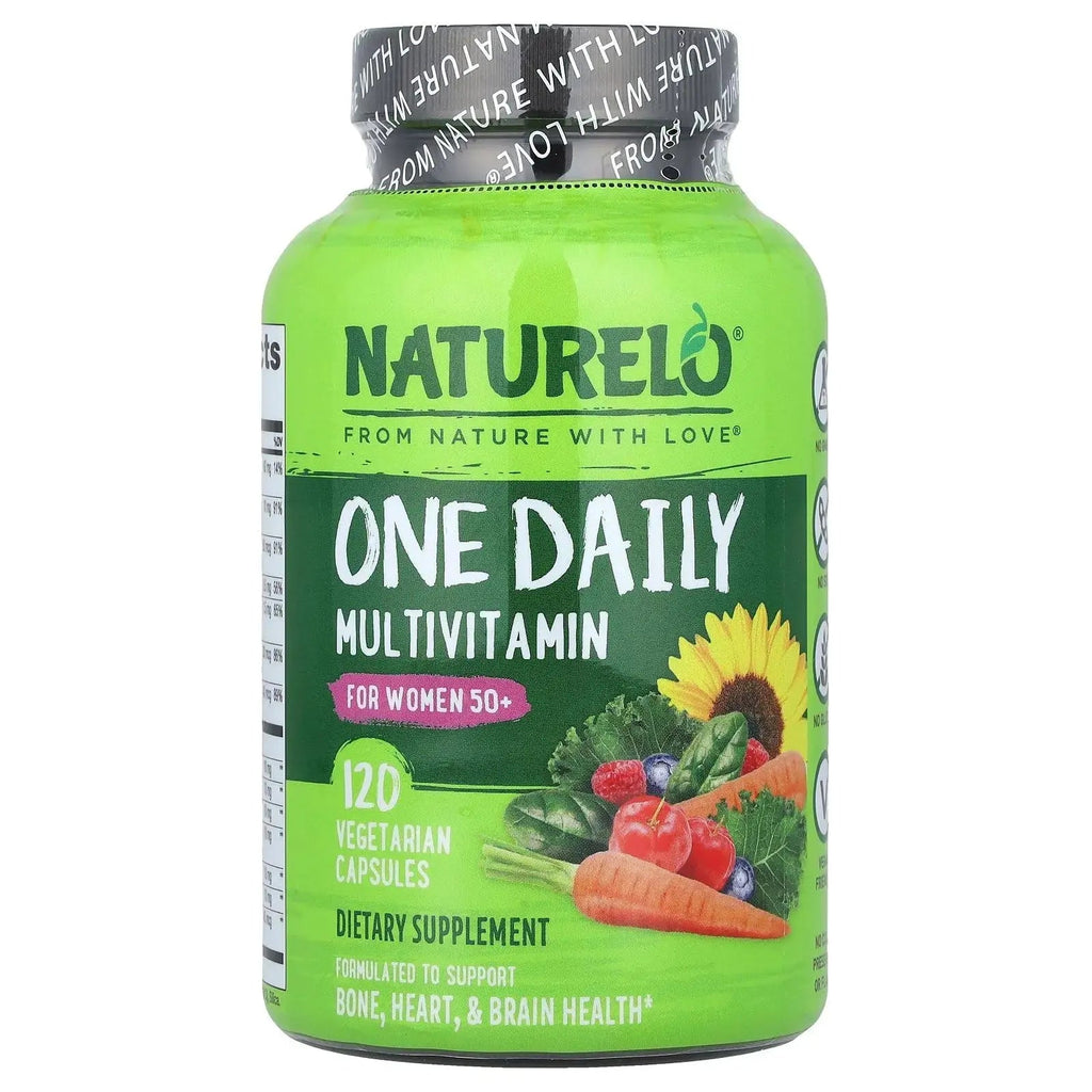 NATURELO One Daily Multivitamin for Men 50+, 120 Capsules One Daily Multivitamin for Women 50+ (Iron Free), 120 Capsules - 4 Month Supply Bundle NATURELO Au supplements