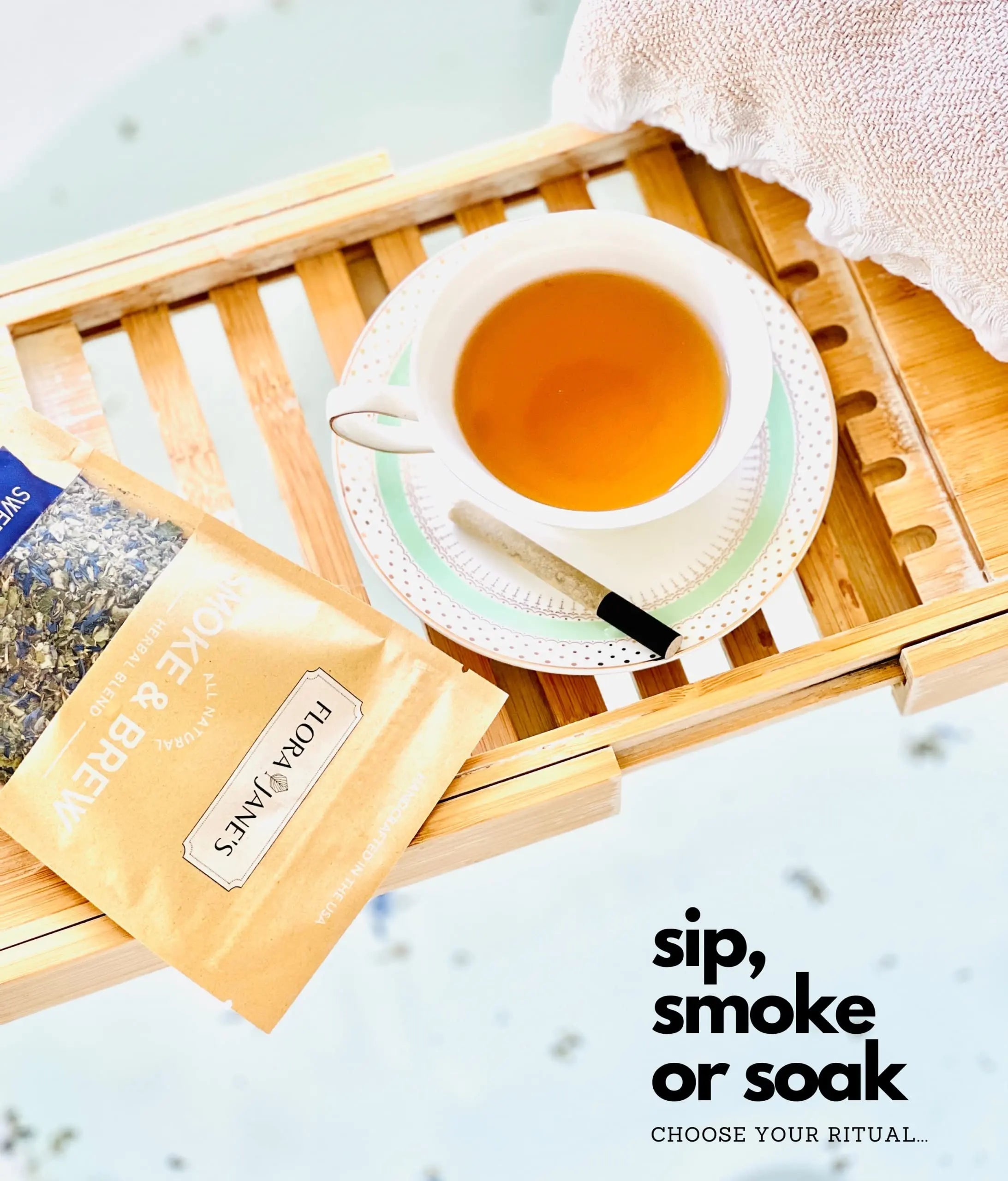Smoke & Brew - Sweet Dreams Blend for Relaxation and Sleep - Caffiene Free Tea and Smoke Blend Flora Jane's Au supplements