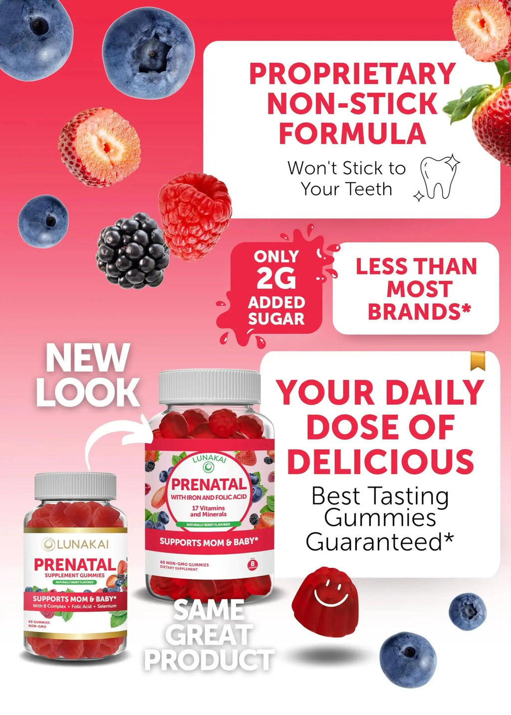 Lunakai Prenatal Vitamin and Women's Multivitamin Gummies Bundle - Pregnancy Multivitamin Gummy with Iron & Folic Acid Lunakai Au supplements
