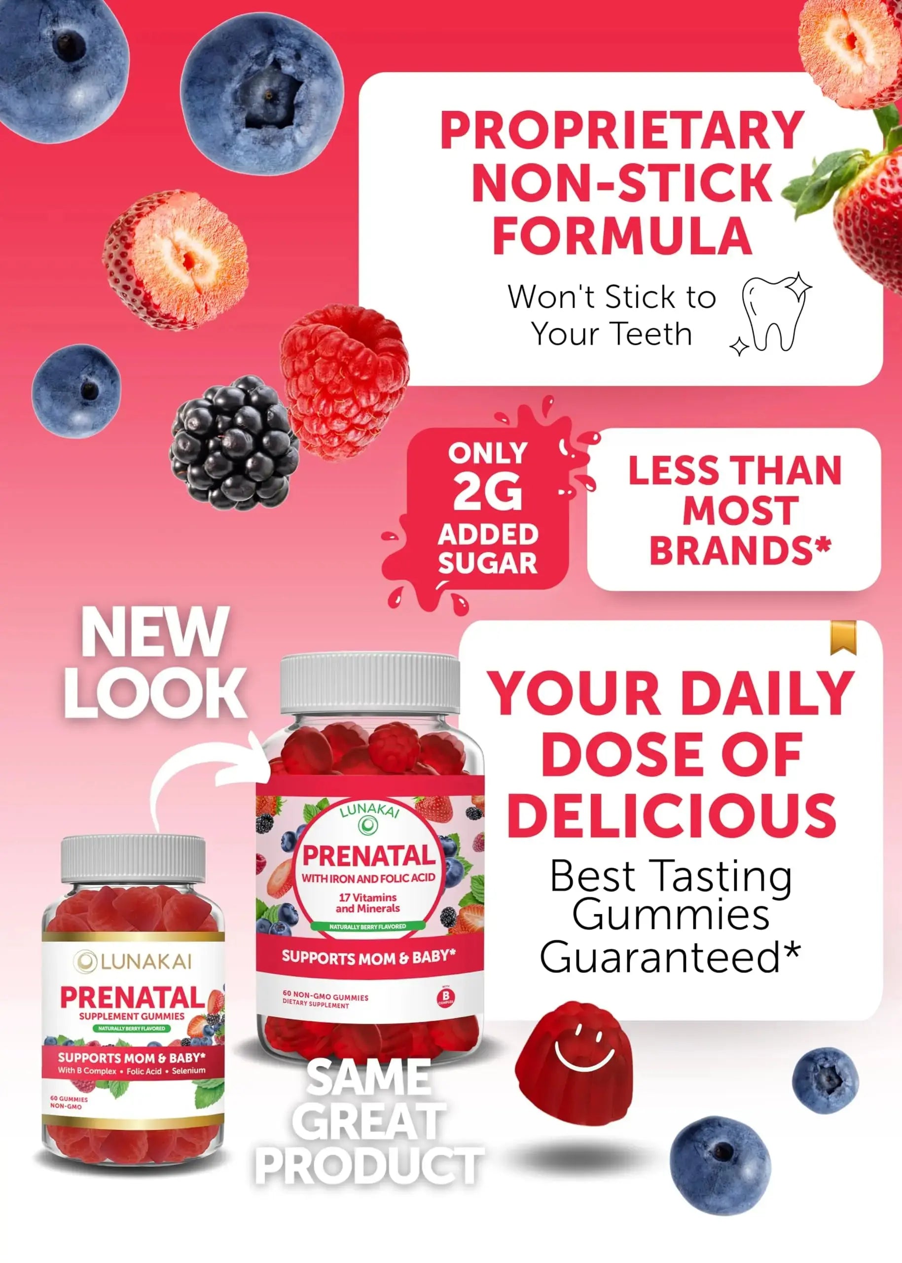 Lunakai Prenatal Vitamin and Women's Multivitamin Gummies Bundle - Pregnancy Multivitamin Gummy with Iron & Folic Acid Lunakai Au supplements
