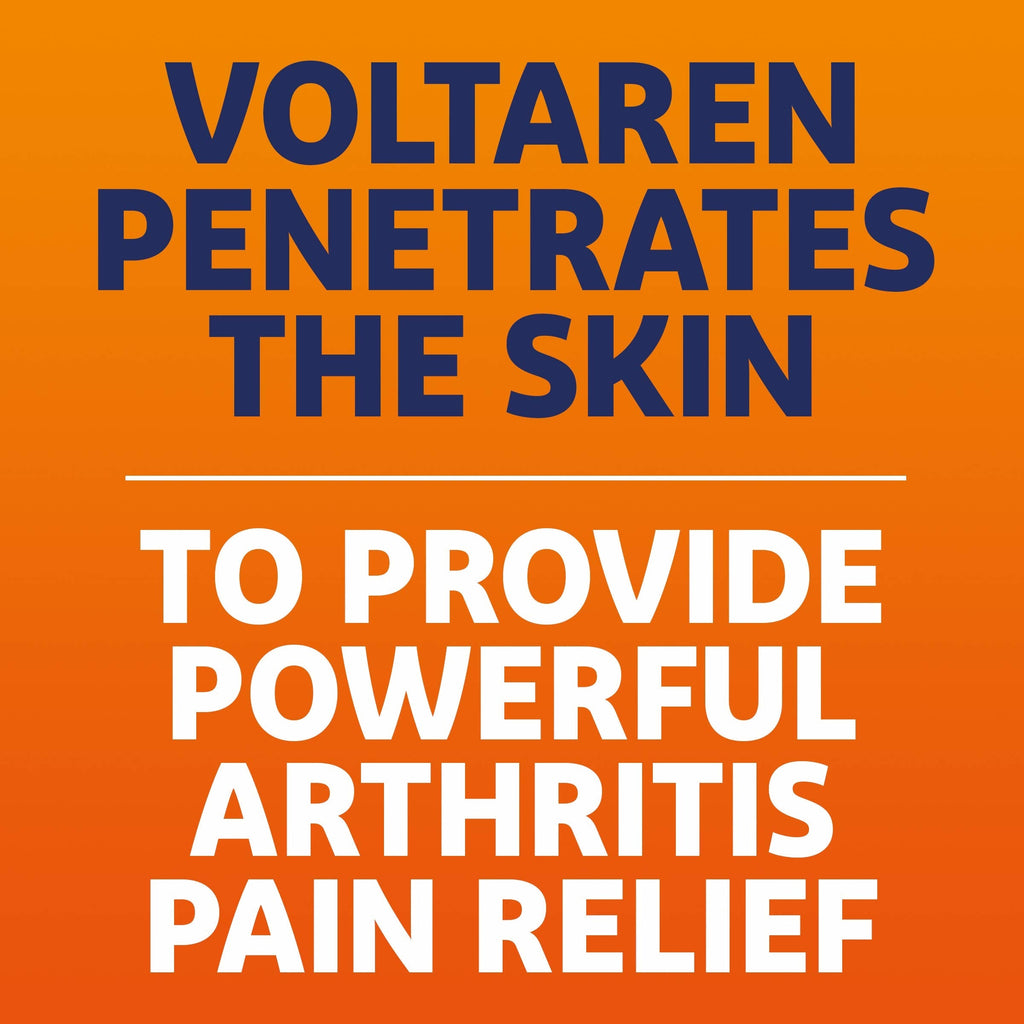 Voltaren Arthritis Pain Relief Gel, Diclofenac Sodium, 1% (NSAID), Clinically Proven Powerful Pain Reliever with Easy Open Flip Top Cap, No Prescription Needed, 5.3oz Voltaren Au supplements