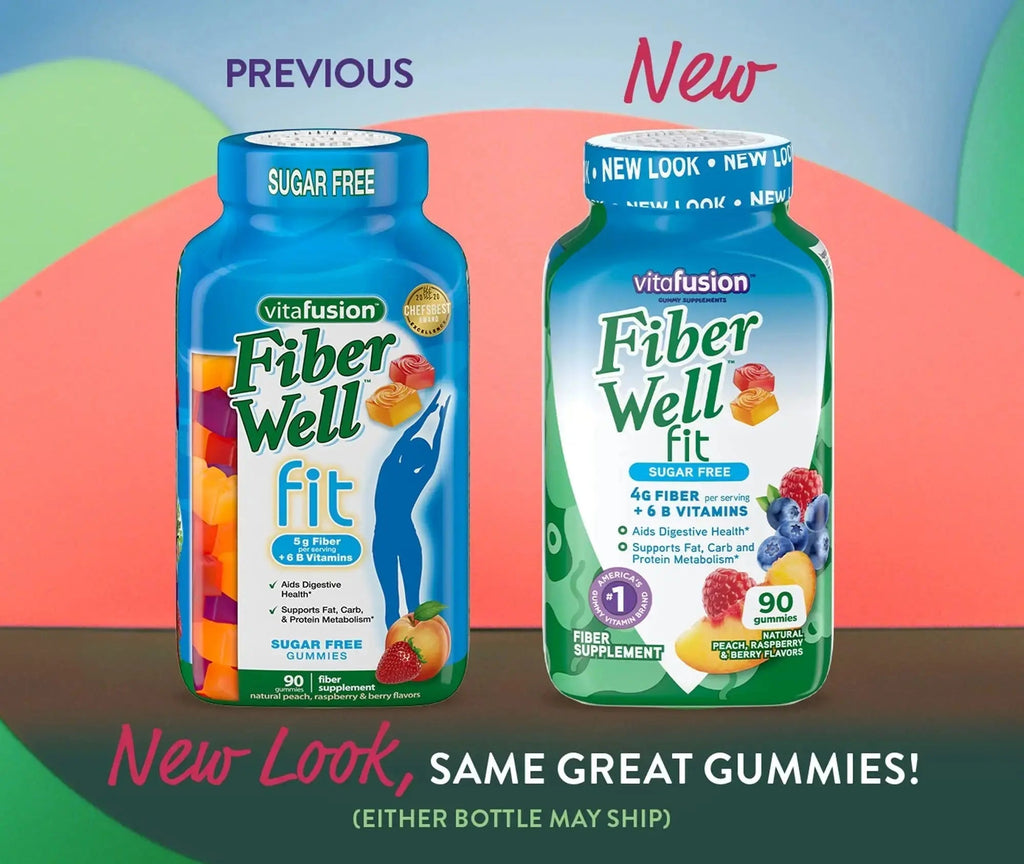Vitafusion Fiber Well Fit Gummies, 90 Count and L’il Critters Gummy Vites Daily Gummy Multivitamin for Kids, 190 Gummies Vitafusion Au supplements