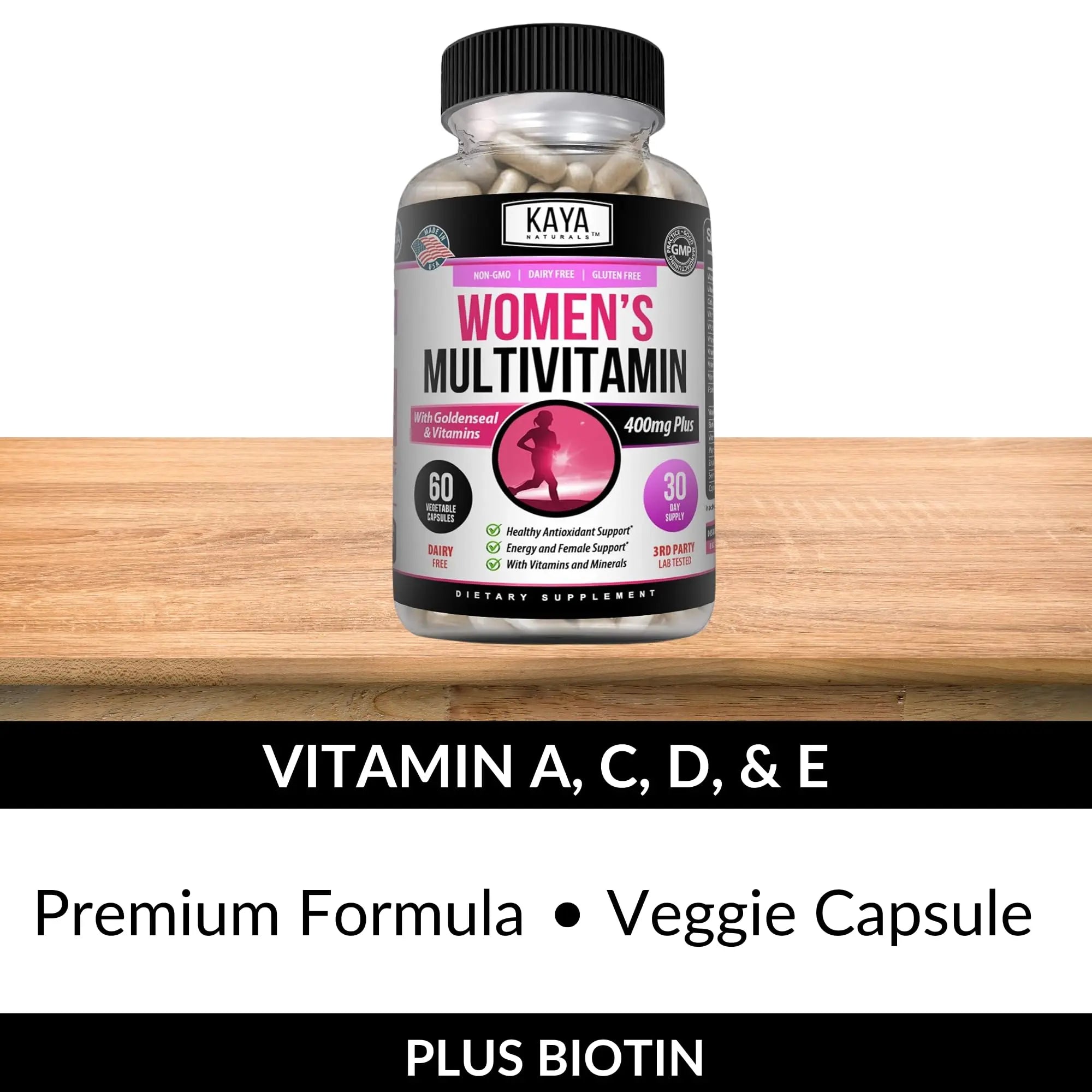 Kaya Naturals Women's Multivitamin, Overall Healthy Antioxidant, and Immune Support, Vitamins A, D, C, E, Biotin Kaya Naturals Au supplements