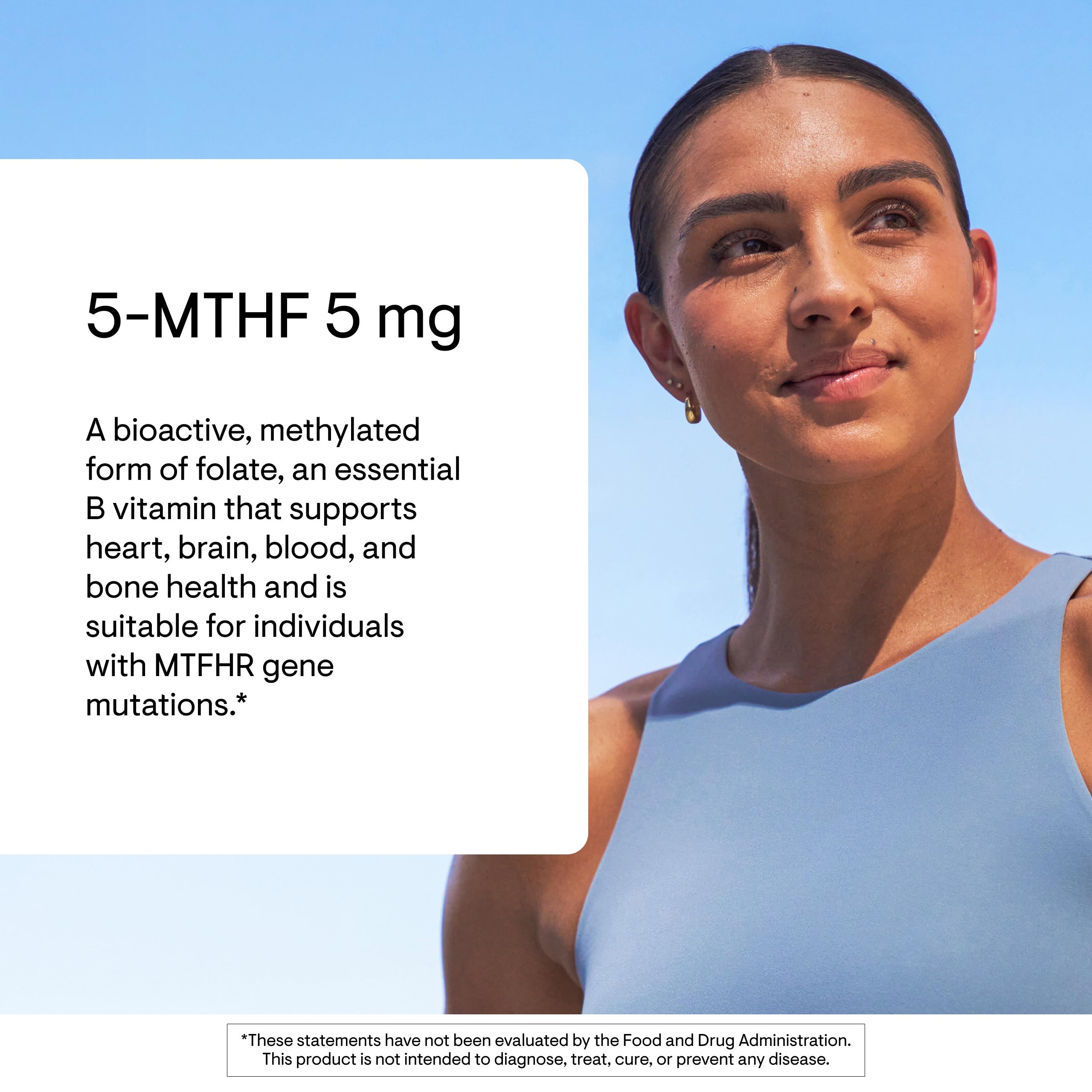 THORNE - 5-MTHF - Methylfolate (Active B9 Folate) Supplement - Supports Cardiovascular Health, Fetal Development, Nerve Health, Methylation & Homocysteine Levels* - 60 Servings - 5-MTHF 5mg