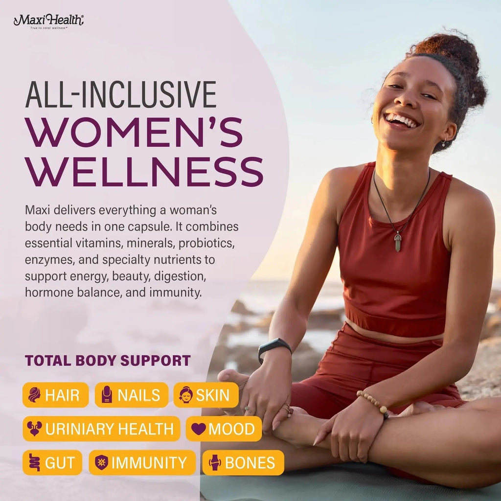 Womens Multivitamin – Methylated Multivitamin for Women with 23 Key Vitamins C, D, B6, B12, Calcium, Probiotics, Biotin & More Maxi Health Au supplements