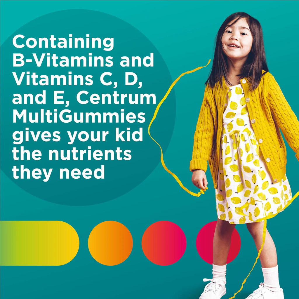 Centrum Kids Multivitamin Gummies, Tropical Punch Flavor Made With Natural Flavors, Stocking Stuffer, 150 Count, 150 Day Supply Centrum Au supplements