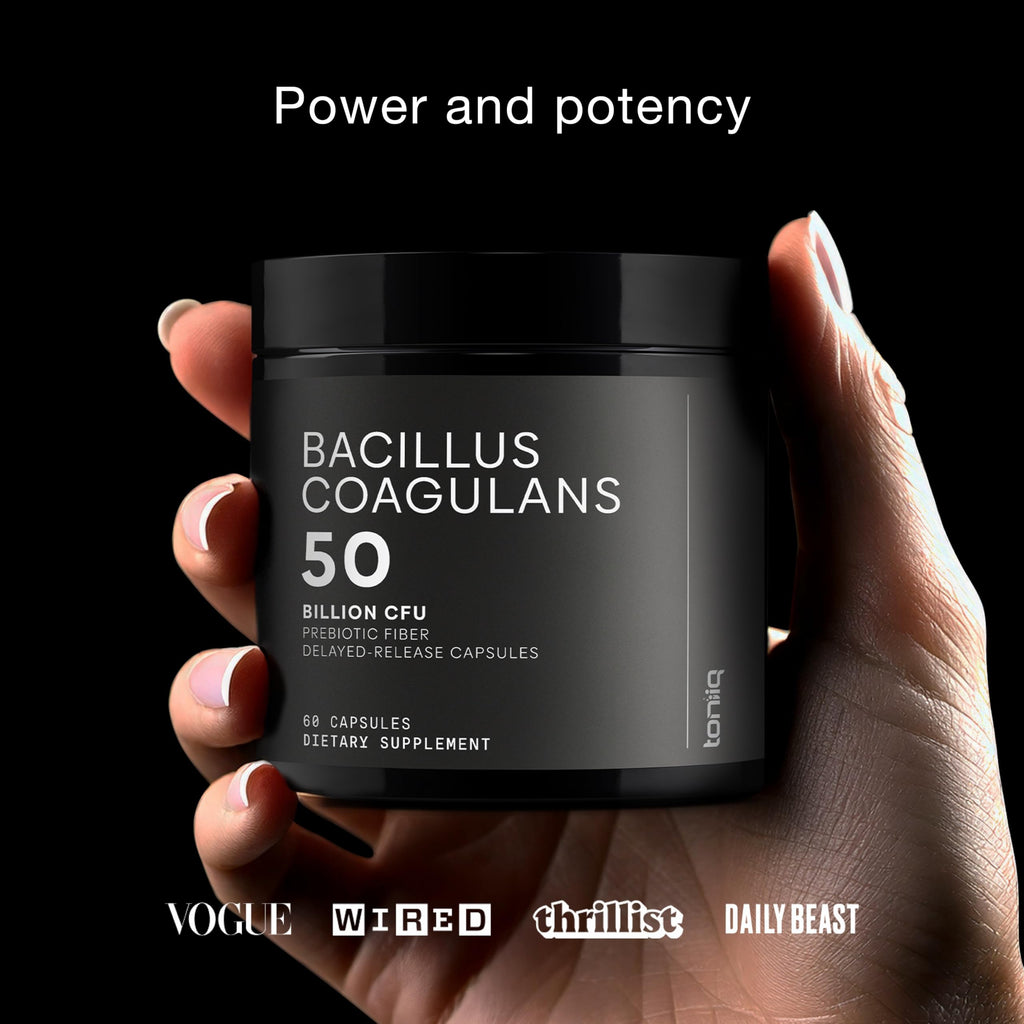 Toniiq Bacillus Coagulans Probiotic Supplement – Ultra High Strength 50 Billion CFU with FOS Prebiotic – Spore-Based Probiotic for Exceptional Stability – Third-Party Tested – 60 Capsules Toniiq Au supplements