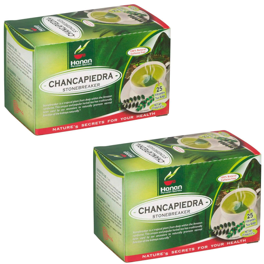 Stone Breaker Chanca Piedra Herbal Tea - 100% Naural from Peru (2x 25 Tea Bags Pack) Natural Kidney Cleanse & Gallbladder Stones Support– Detoxify Urinary Tract, Flush Impurities, Clear Urinary System AOSGYA Au supplements