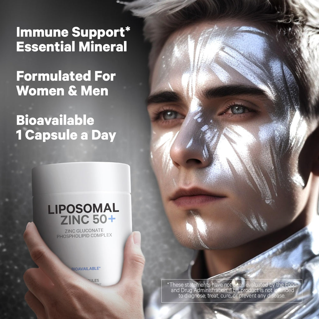 Codeage Liposomal Zinc Supplement – 3 Month Supply – One Per Day - 50 mg Zinc Gluconate Vitamin Pills - Essential Mineral Supplements Liposomal Delivery Matrix - Vegan Non-GMO - 100 Capsules Codeage Au supplements