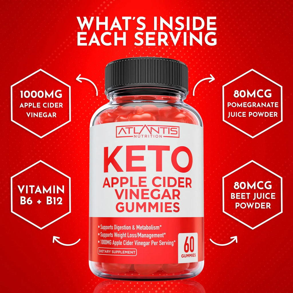 Keto ACV Gummies for Weight Loss - Apple Cider Vinegar Keto ACV Gummies Formulated Atlantis Nutrition Au supplements