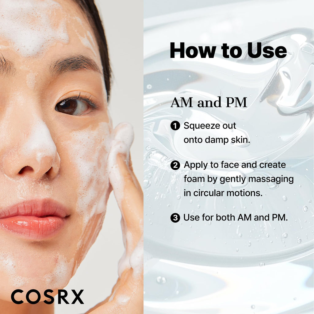 COSRX Low pH Good Morning Gel Face Cleanser, 5.07 fl oz, BHA Face Wash, Daily Mild Face Cleanser for Sensitive Skin