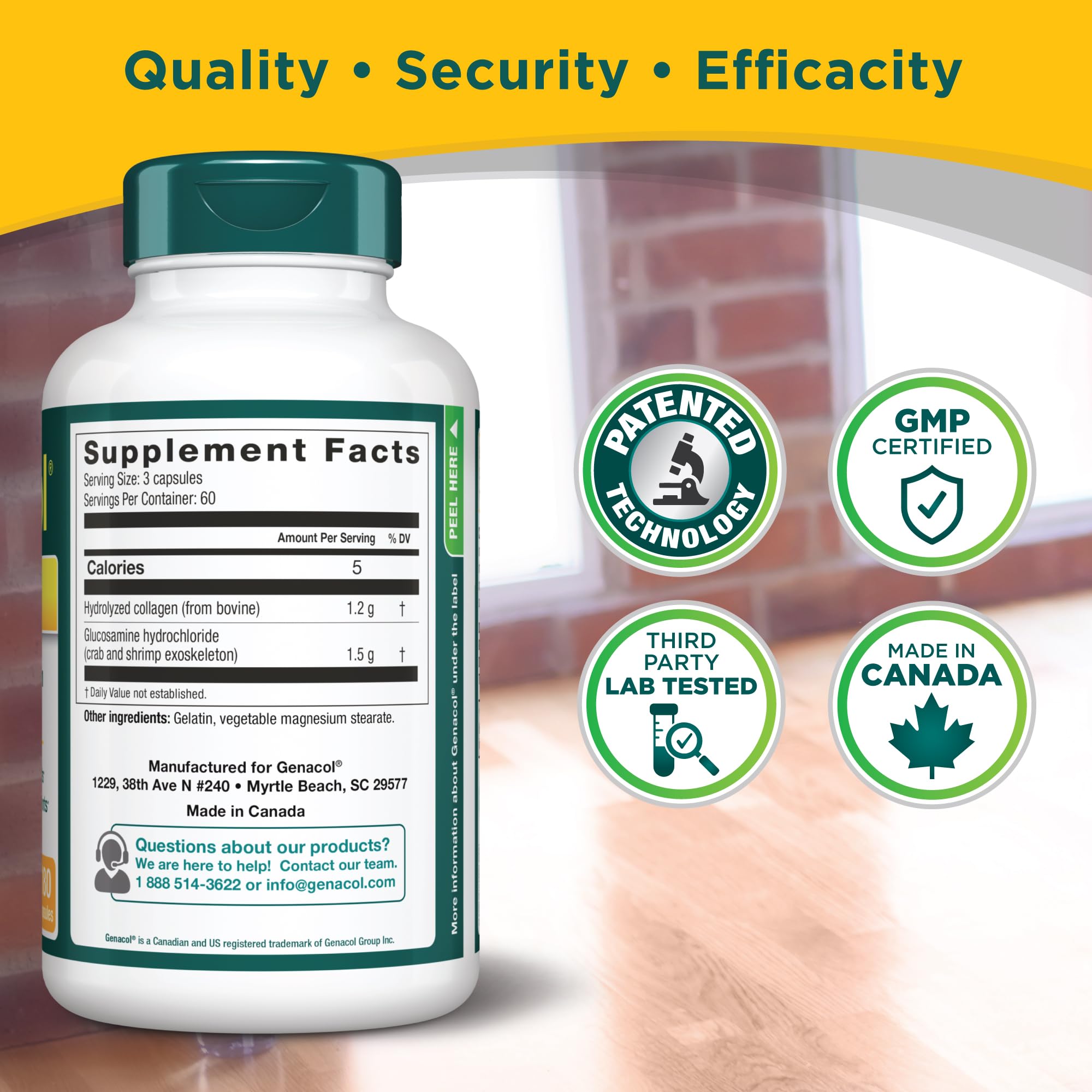 Genacol Plus – Glucosamine and Collagen Joint Supplement, Lubricates, Protects and Maintains Heathy Joints, Relieves Joint Discomfort Plus, 180 Capsules (60-Day Supply) Genacol Au supplements