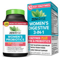 Zenwise Health 3-in-1 Womens Probiotic Supplement for Digestive, Gut Flora & Vaginal Health - Daily Probiotics & Prebiotics for Women with Digestive Enzymes Supports Bloating & Gas Relief - 60 Count Zenwise Health Au supplements