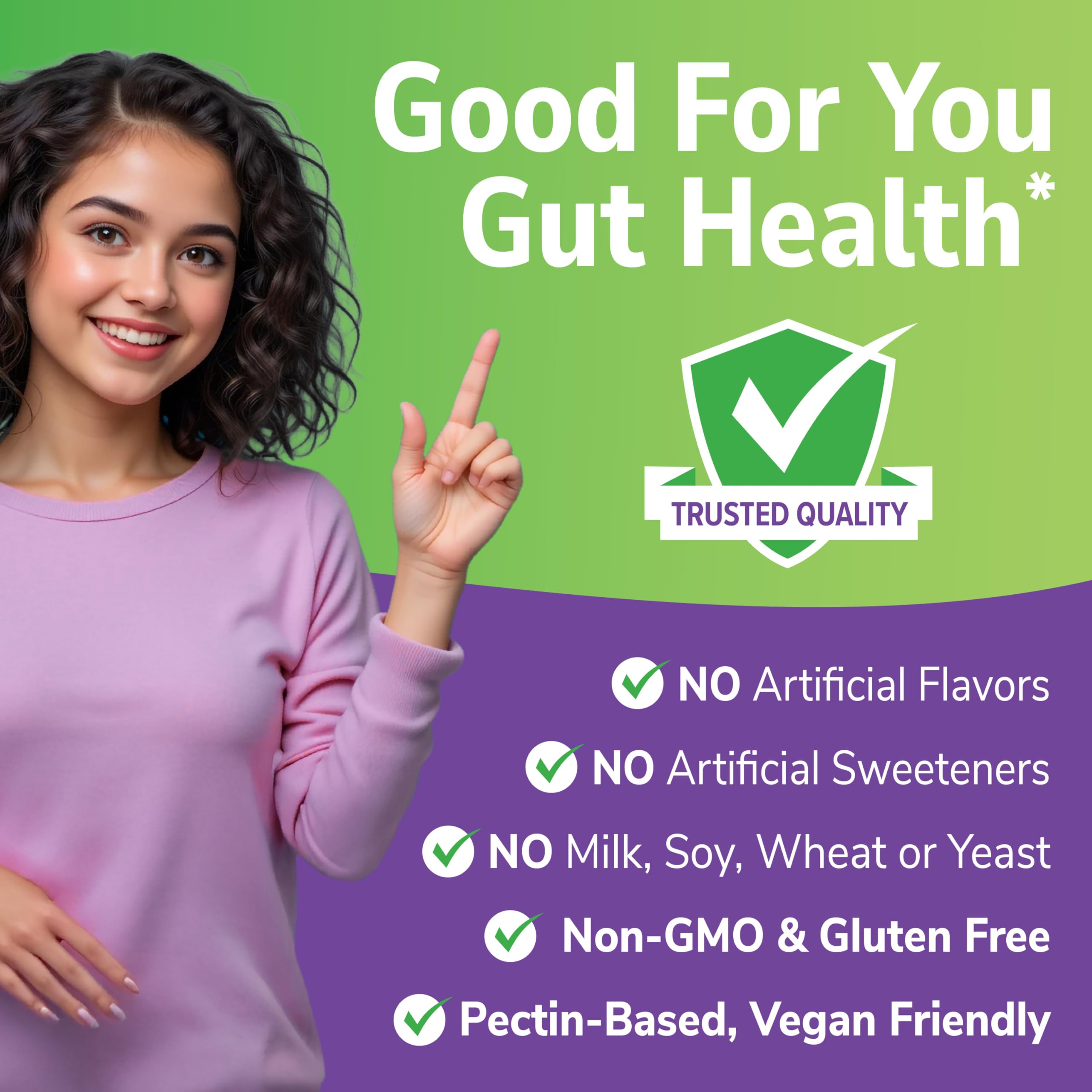21st Century VitaJoy Fiber Gummies (Fruit Flavored, 90 Count), 5 g Fiber Per Serving for Digestive Support, Pectin-Based Prebiotic Gummies, Non-GMO, Vegan, Gluten Free,