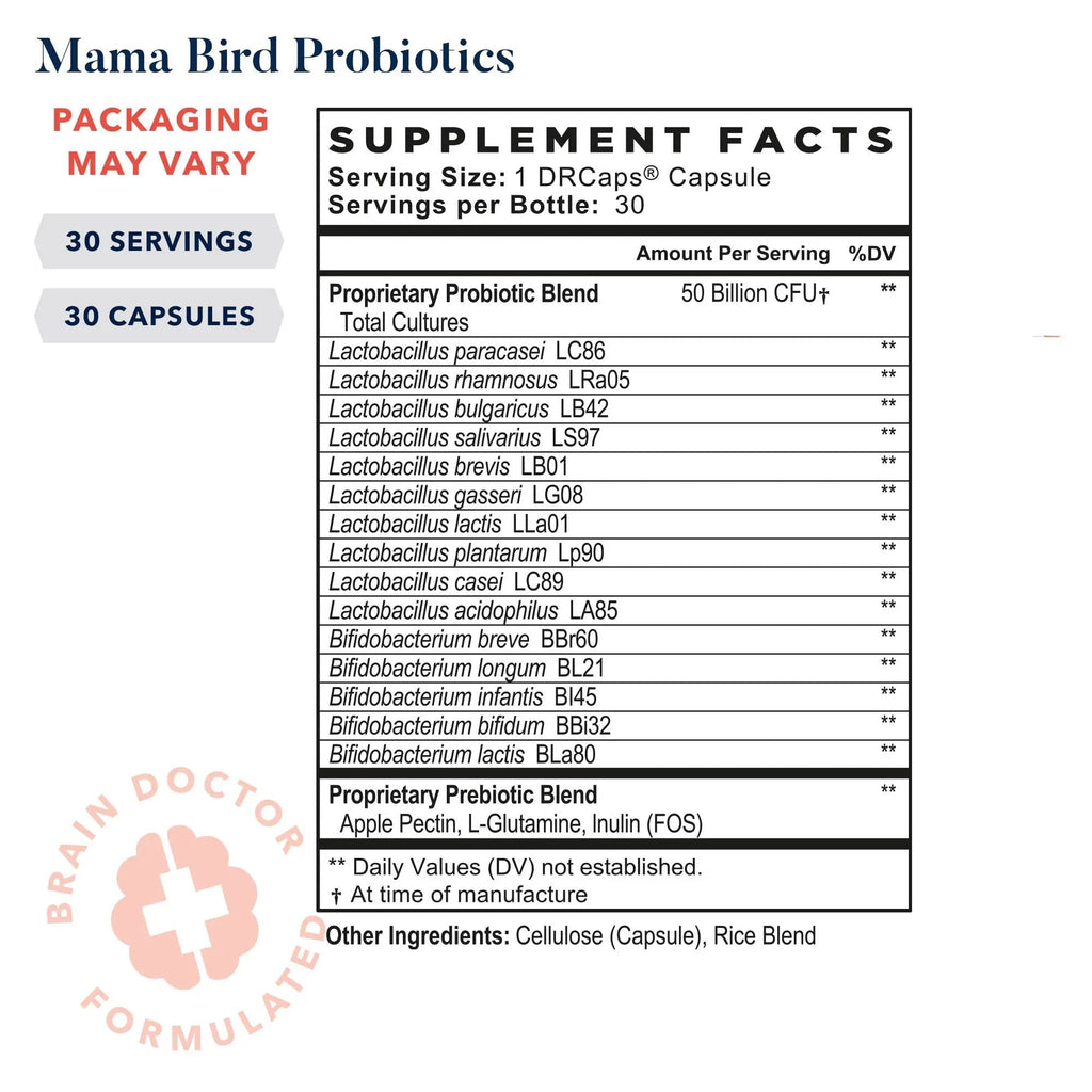 Best Nest Wellness Mama Bird Probiotics for Prenatal, Postnatal, Fertility, Women Digestive Best Nest Wellness Au supplements