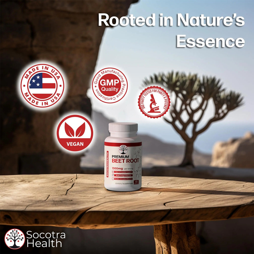 Socotra Health Beet Root Capsules - Made with Premium Organic Beetroot Powder Socotra Health Au supplements