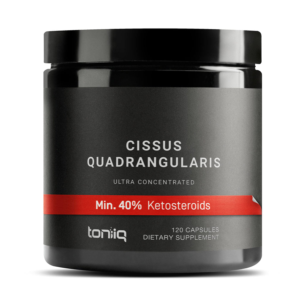 Toniiq Cissus Quadrangularis Capsules - Min. 40% Ketosteroids - Ultra High Strength Tendon and Joint Support Supplement - 1200mg Concentrated Cissus Extract - Wild Harvested in India - 120 Caps Toniiq Au supplements
