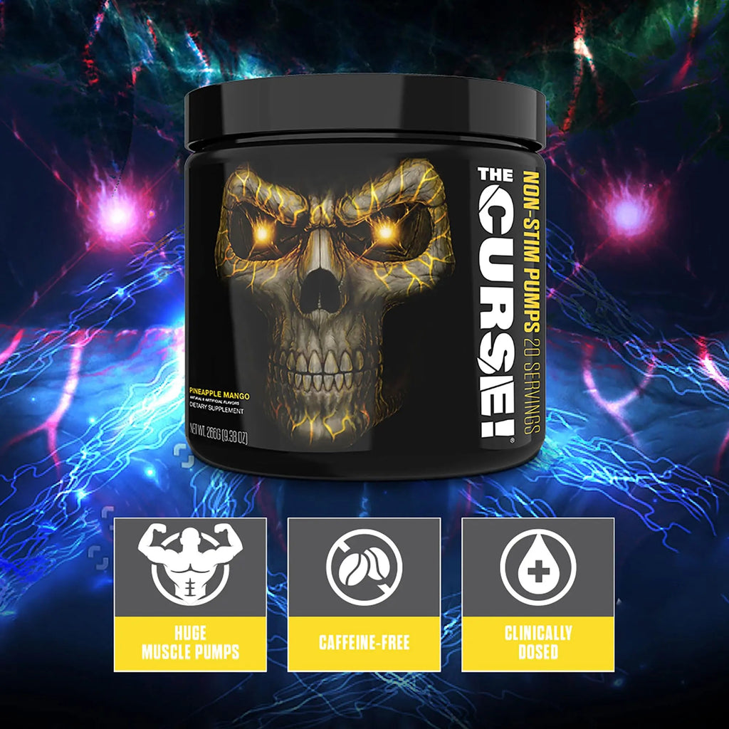 THE CURSE! JNX Sports Non-Stim Pumps Pre-Workout Supplement - Maximum Power THE CURSE! Au supplements