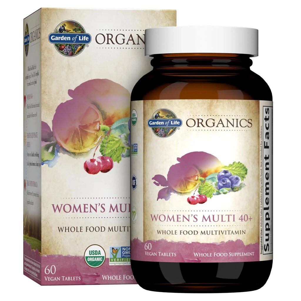 Garden of Life Organics Vitamins for Women 40+ - 60 Tablets and Once Daily Multi - 30 Tablets Garden of Life Au supplements