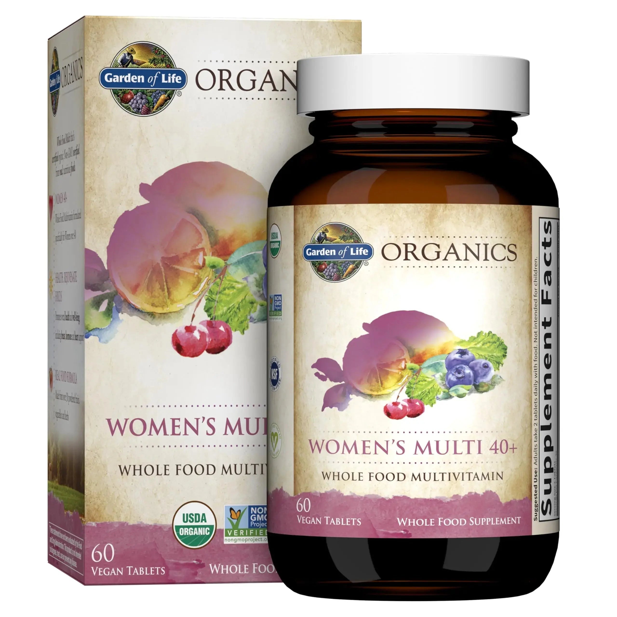 Garden of Life Organics Vitamins for Women 40+ - 60 Tablets and Once Daily Multi - 30 Tablets Garden of Life Au supplements