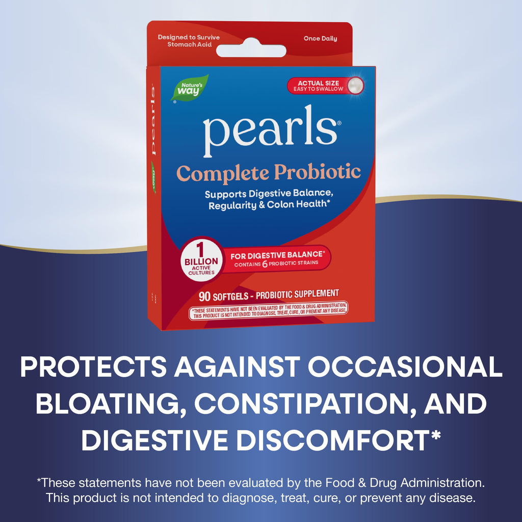 Nature's Way Probiotic Pearls Complete, 1 Billion Live Cultures, 90 Softgels Nature's Way Au supplements