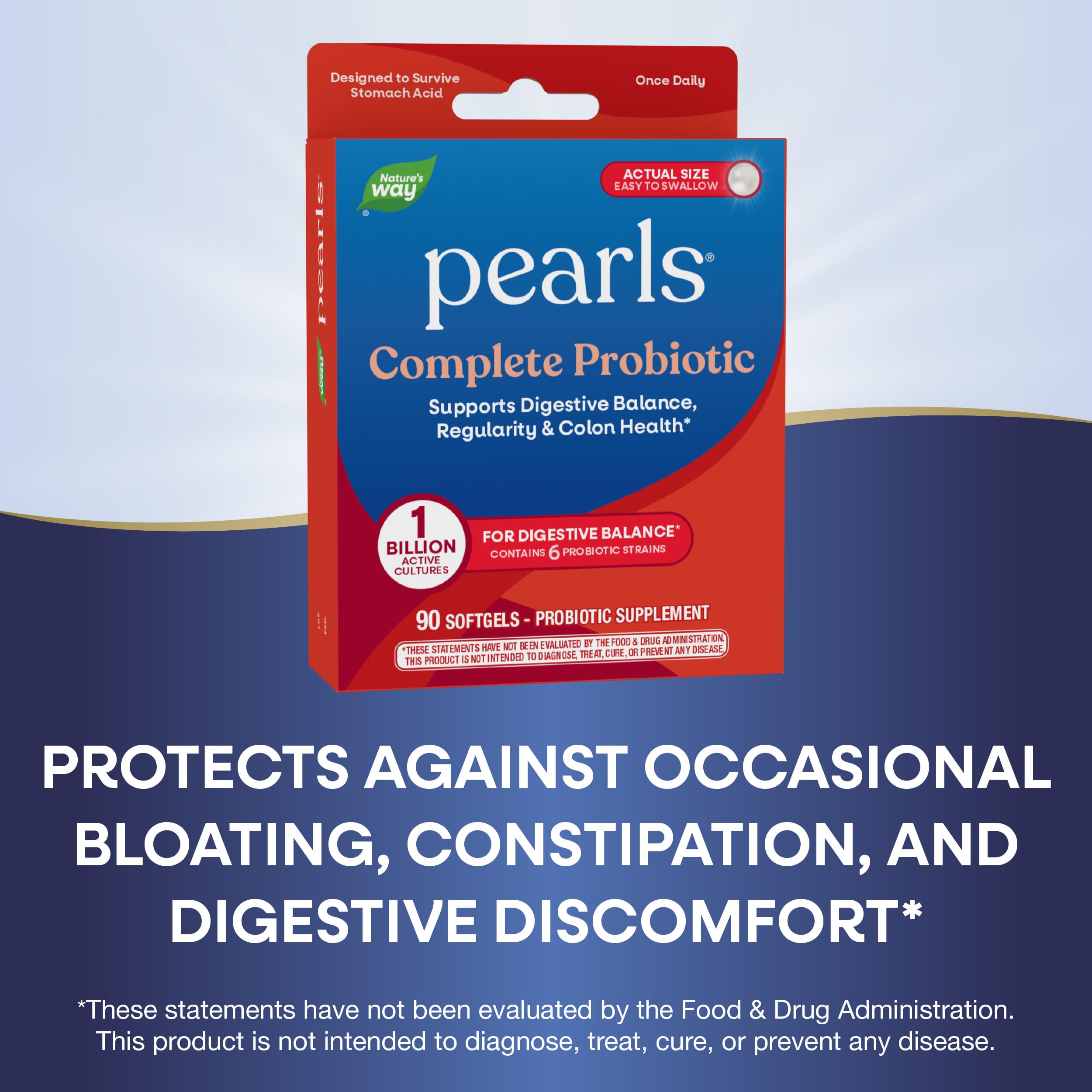 Nature's Way Probiotic Pearls Complete, 1 Billion Live Cultures, 90 Softgels Nature's Way Au supplements