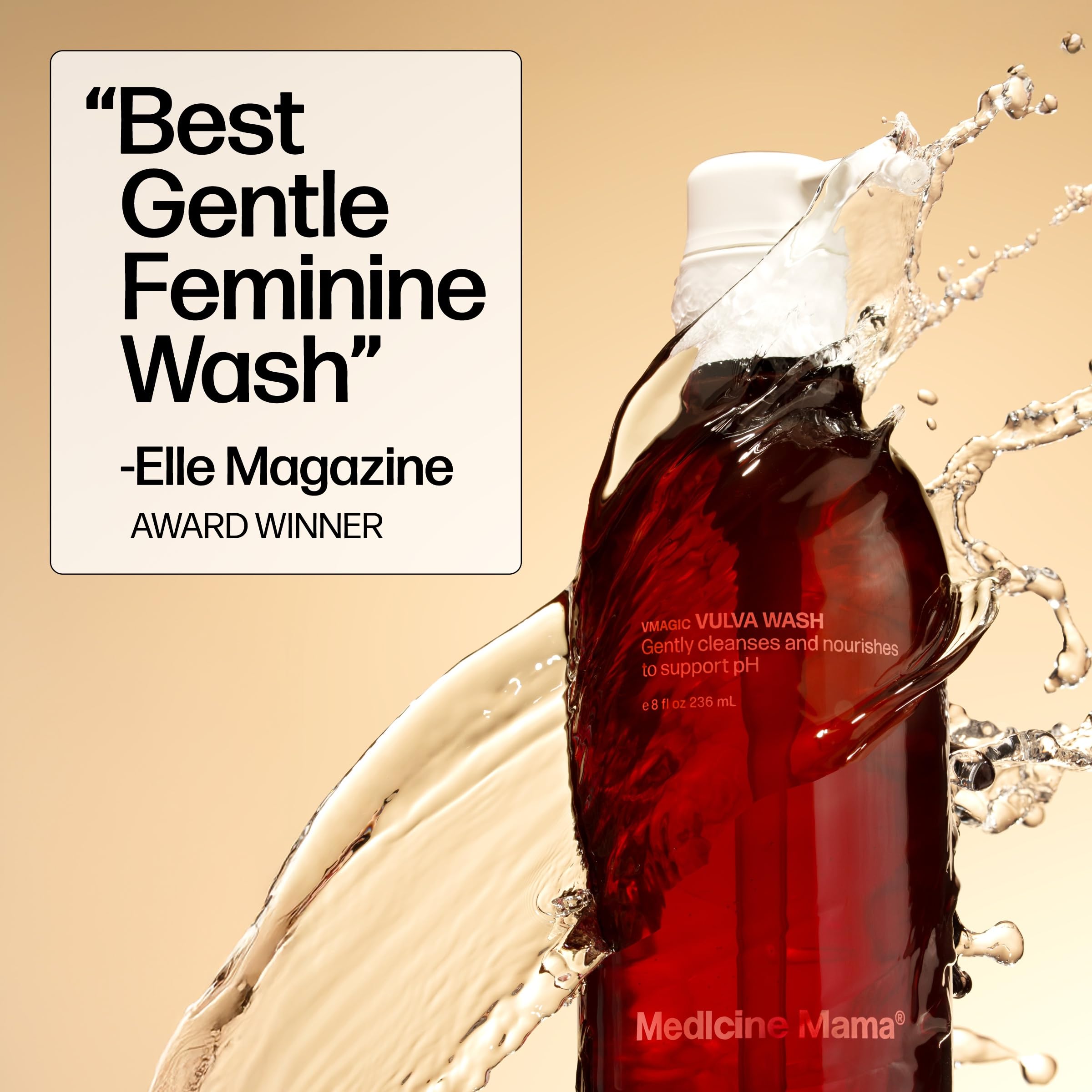 Medicine Mama's Apothecary Vmagic Gentle Feminine Wash pH Balanced to Cleanse and Rejuvenate Intimate Skin with Chamomile, Collagen, Vitamin E and Sage – Hormone Free — 8 oz Medicine Mama's Apothecary Au supplements