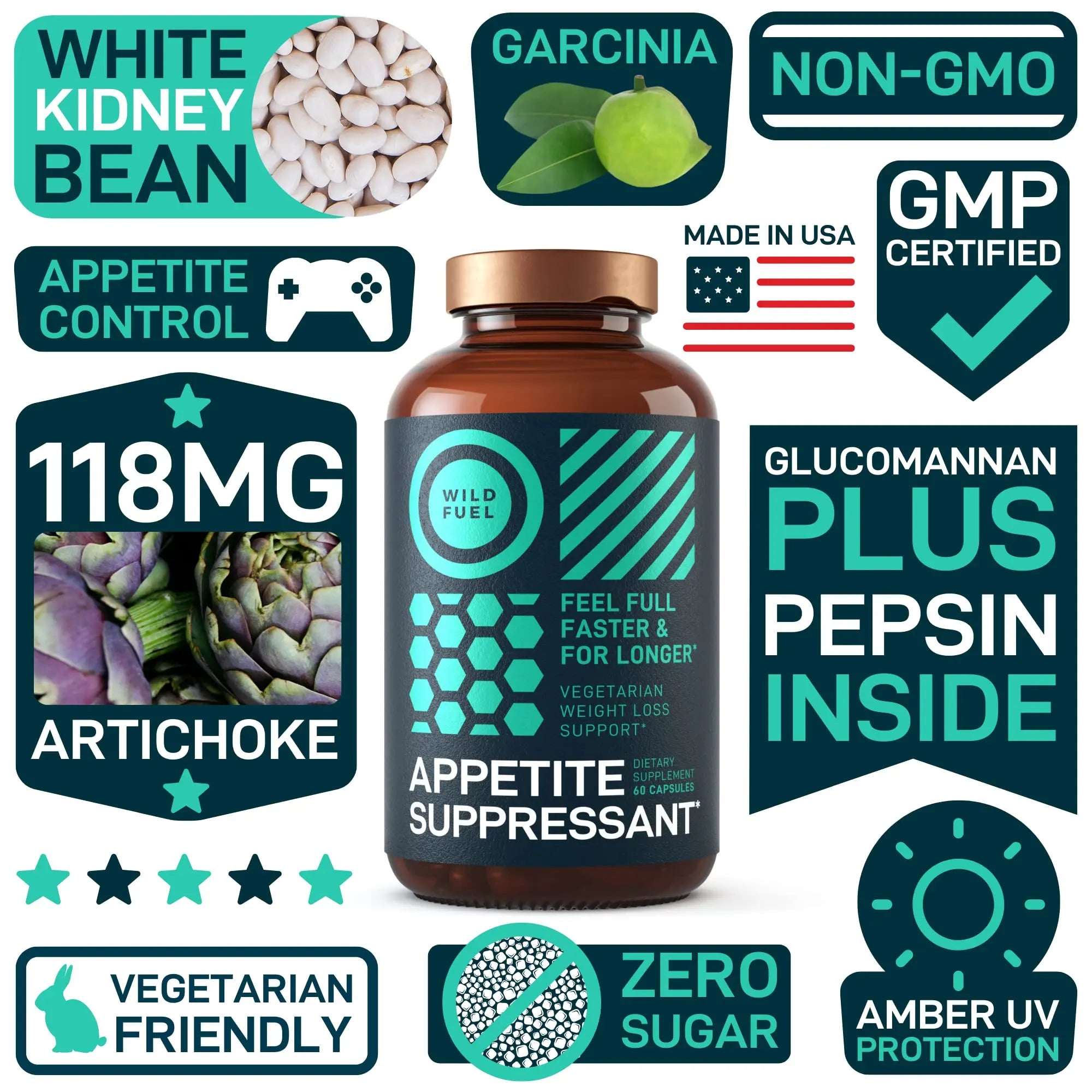 Appetite Suppressant for Weight Loss, Hunger Suppressant - Diet Pills That Work Fast WILD FUEL Au supplements