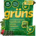 Gruns Adults Super Greens Multivitamin Gummies, Superfood Vitamin Gummy Bears with Spirulina, Chlorella, Prebiotic Fiber for Digestive Health Grüns Au supplements