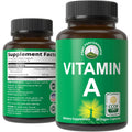 Certified Organic Vitamin A 5000 IU Supplement Capsules High Potency Vitamins. for Adults, Men, Women, Kids. Made with Carrot Juice. Great for Immune, Skin, Eye Support. Non GMO, Vegan Pills Peak Performance Au supplements