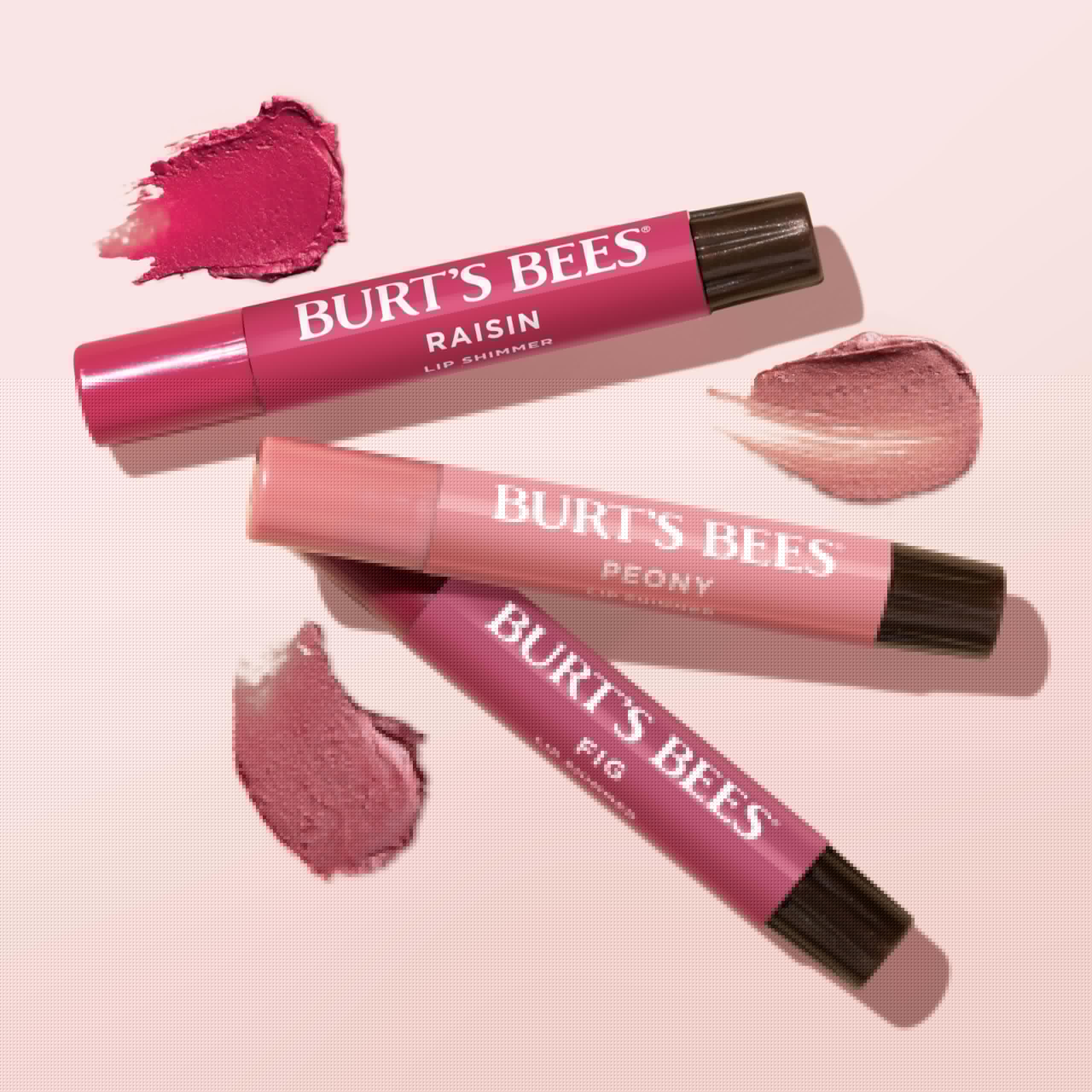 Burt's Bees Easter Basket Stuffers, Lip Shimmer Nude Collection, Tinted Lip Balm, Moisturizing for All Day Hydration with Natural Glowy Finish