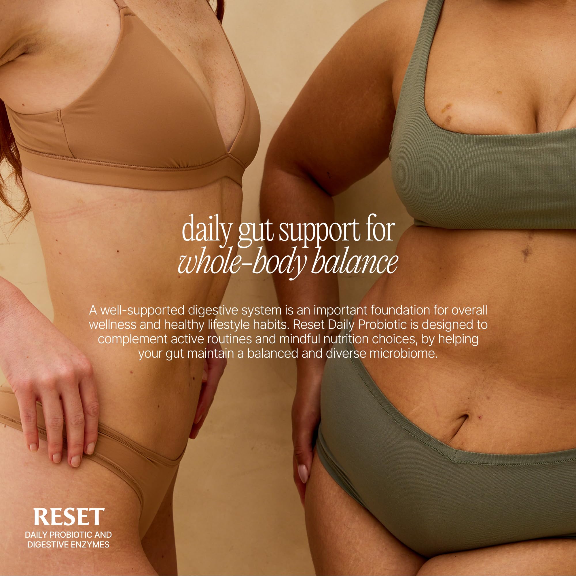 Reset Daily Probiotic + Prebiotic Plant Digestive Enzymes – Advanced Gut Reset for Women
