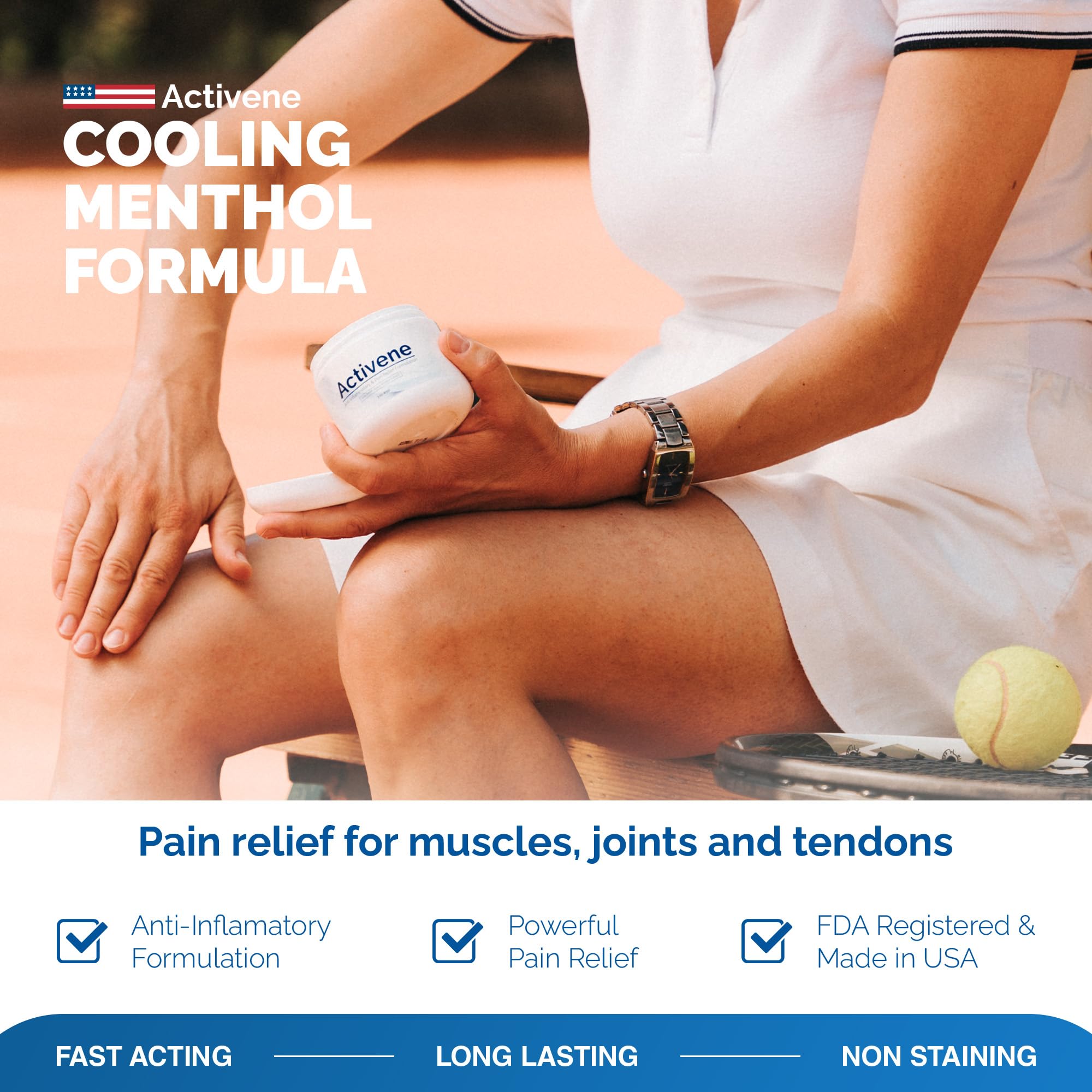 Activene Pain Relief Cream - Anti Inflammatory formulation with Powerful Arnica, Menthol & MSM for Joints, Tendons & Muscles. Chosen by Sufferers of Arthritis, Knee, Shoulder, Neck, Back & Other Pains Activene Au supplements
