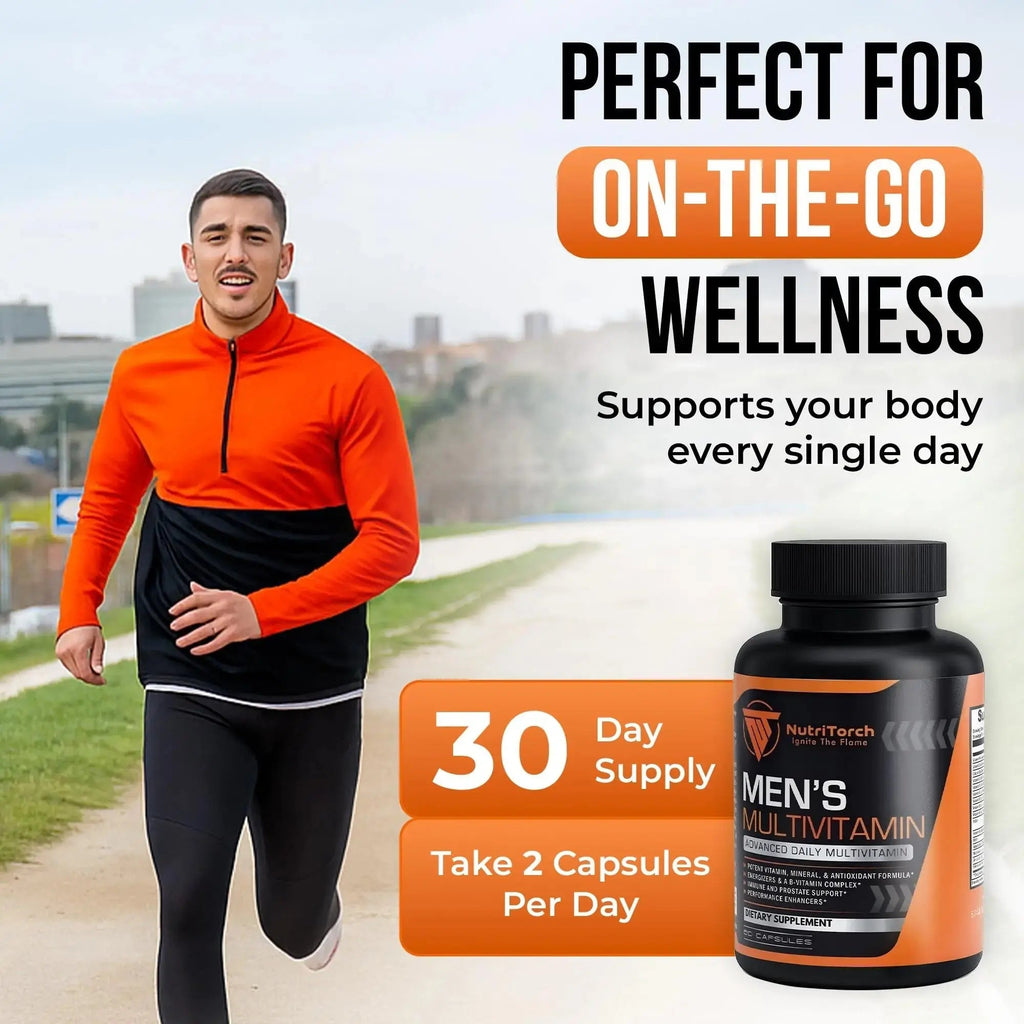 NutriTorch Multivitamin for Men – Adult Dietary Supplement with Vitamins A, C & D, Minerals & Antioxidants for Immune Support, Increased Energy NutriTorch Au supplements