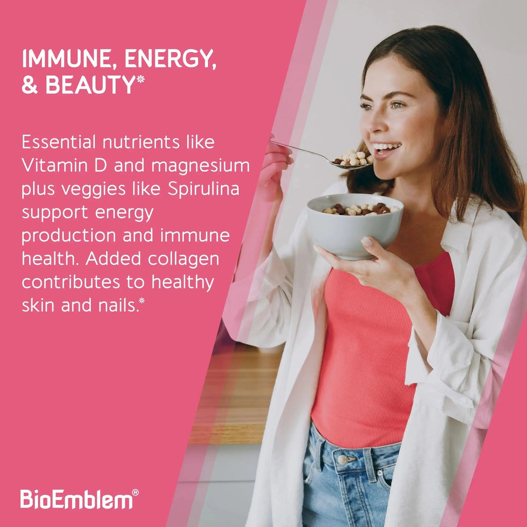 BioEmblem Women's Multivitamin - Complete Daily Multi for Immunity, Energy, Hair, Skin with Vitamin A, B12, B6, D3, Biotin BioEmblem Au supplements