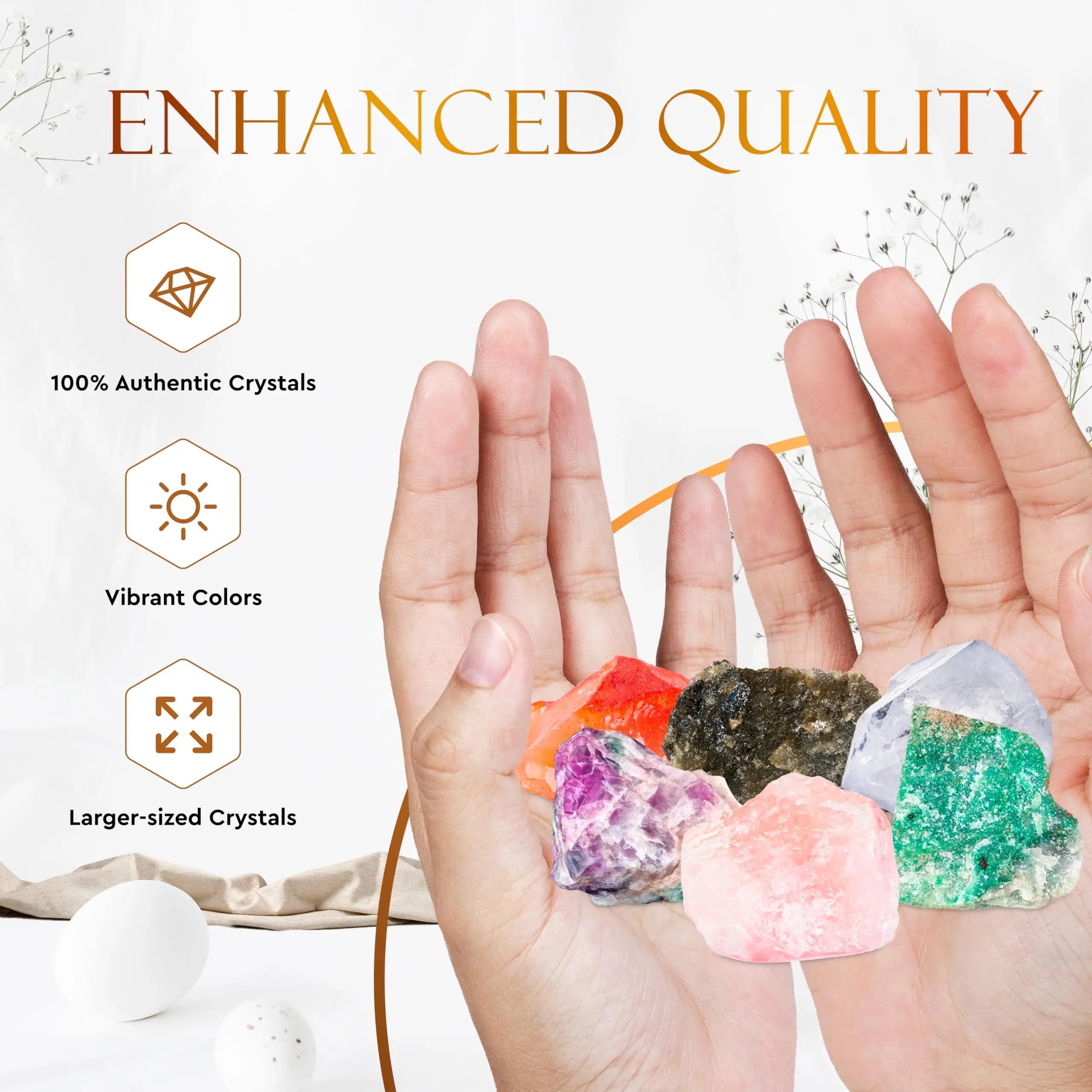 Wyspell Cancer Crystal Set - 6 Raw Cancer Crystals and Healing Stones - Cancer Zodiac Gifts for Women Wyspell Au supplements